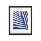 Indigo Palm Minimal Botanical Framed Art Print Gallery Image 4