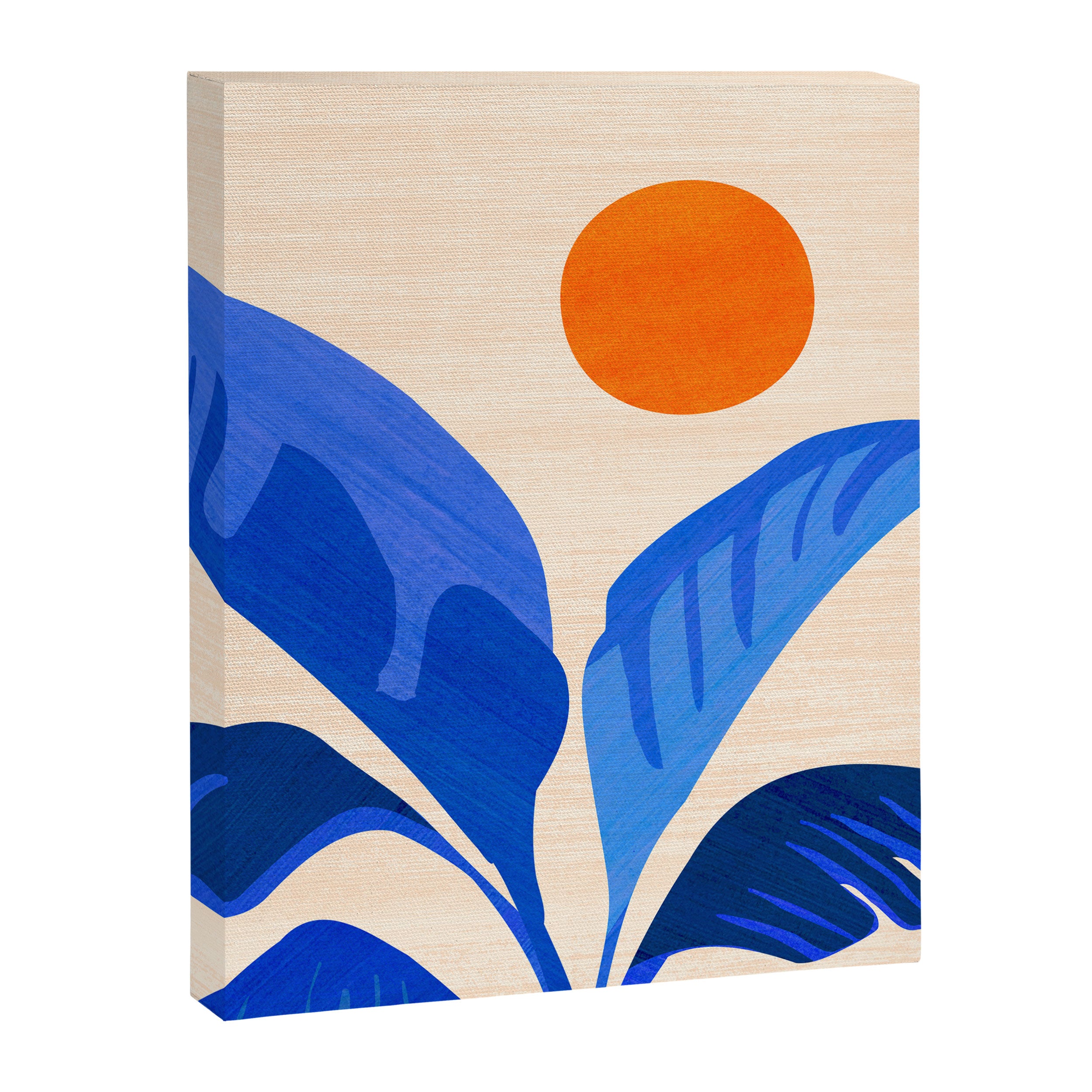 Indigo Tropics - Modern Coastal Design Canvas Print Gallery Image 8