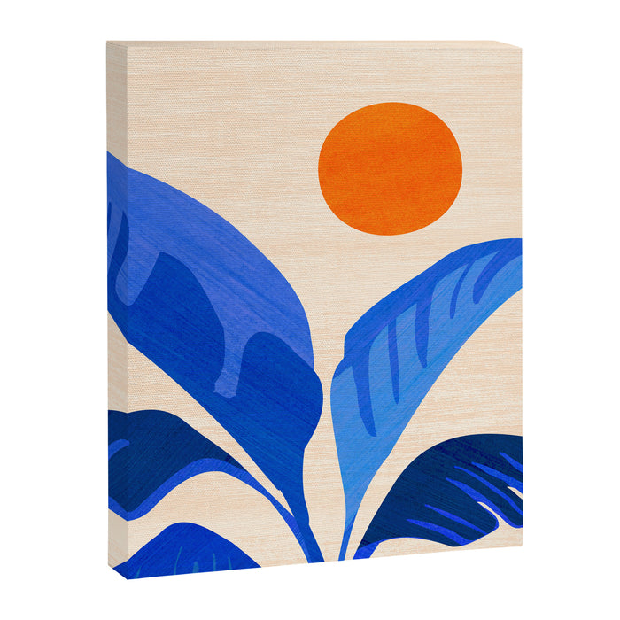 Indigo Tropics - Modern Coastal Design Canvas Print Gallery Image 1