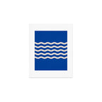 Indigo Waves in Blue and White Art Print Gallery Image 1