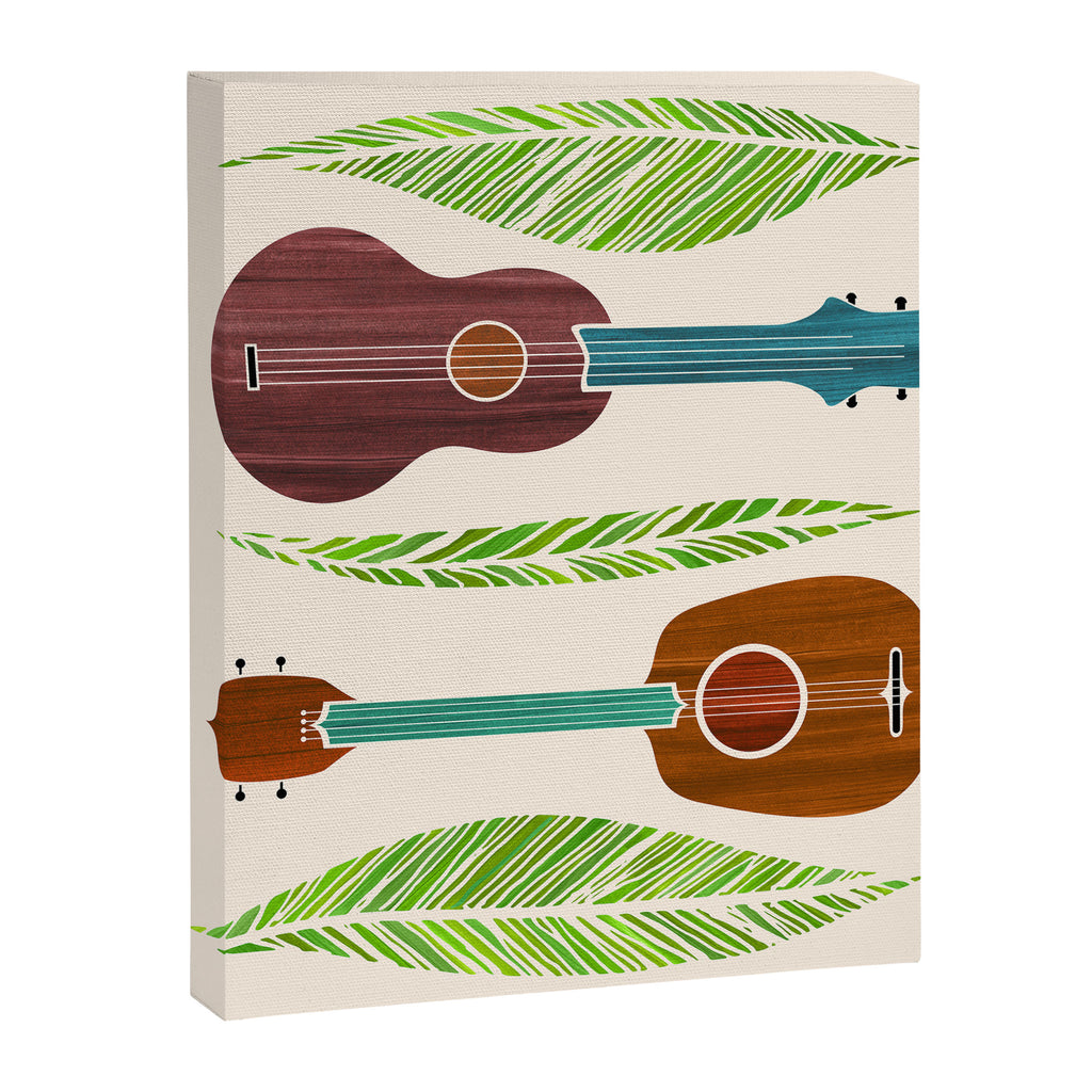 Island Life Ukuleles and Palms Canvas Print Gallery Image 6