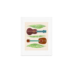 Island Life Ukuleles and Palms Art Print Gallery Image 1
