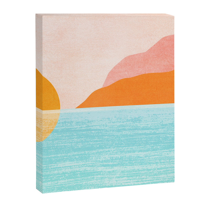 Island Sunset Abstract Landscape Canvas Print Gallery Image 1