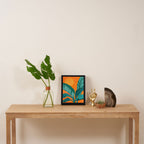 Island Sunset with Banana Tree Framed Canvas Print Gallery Image 4