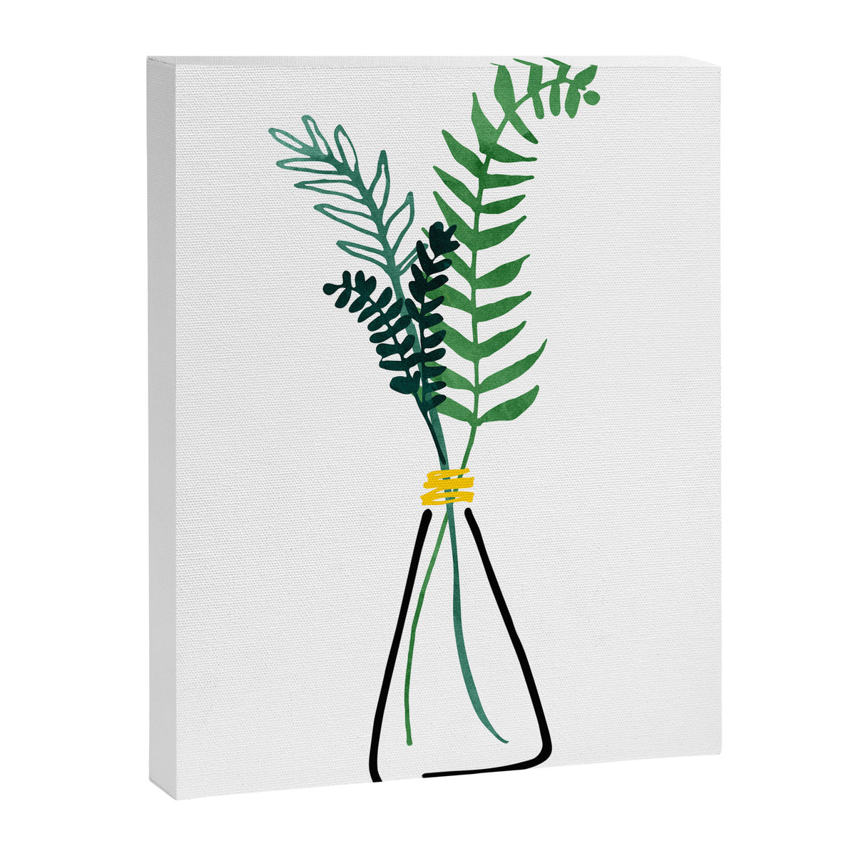 Italian Herbs Botanical Illustration Canvas Print Gallery Image 6