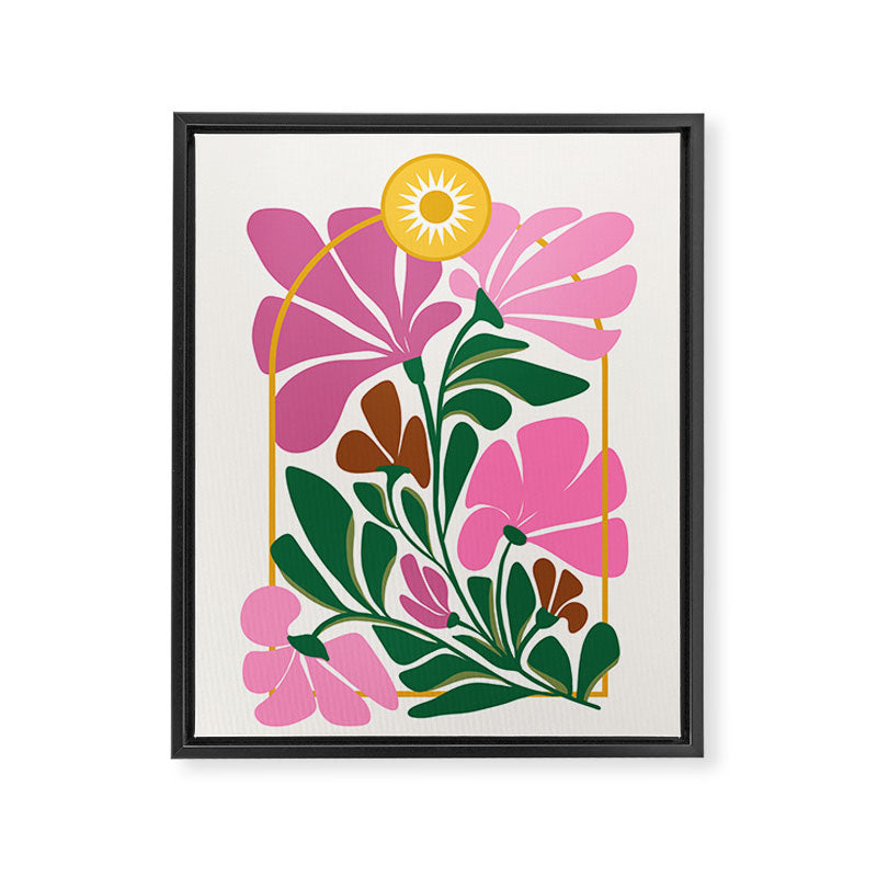 Jardin du Soleil - Garden of the Sun Framed Canvas Print Gallery Image 6
