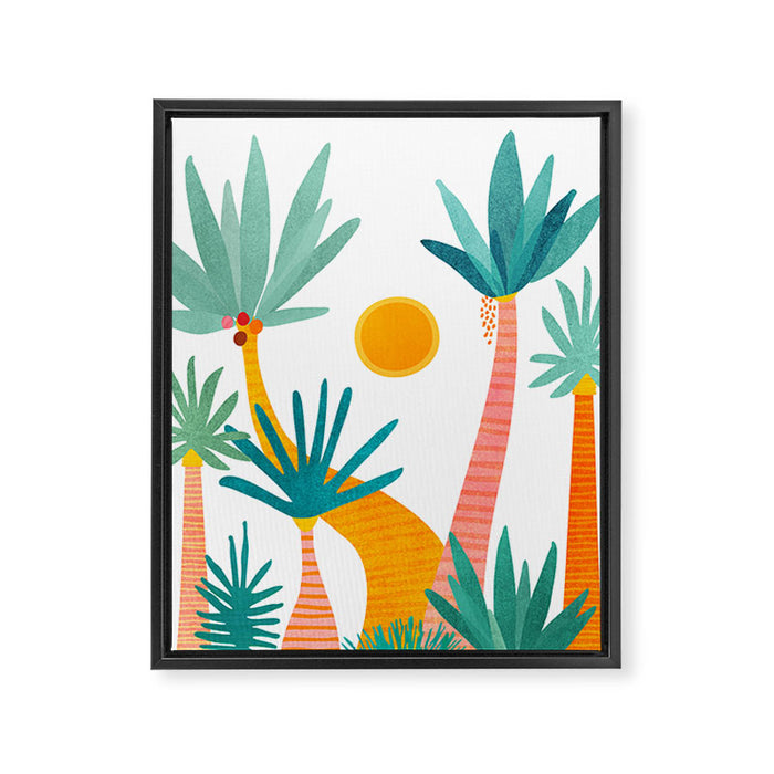 Jungle Adventure / Whimsical Tropics Series Framed Canvas Print Gallery Image 1