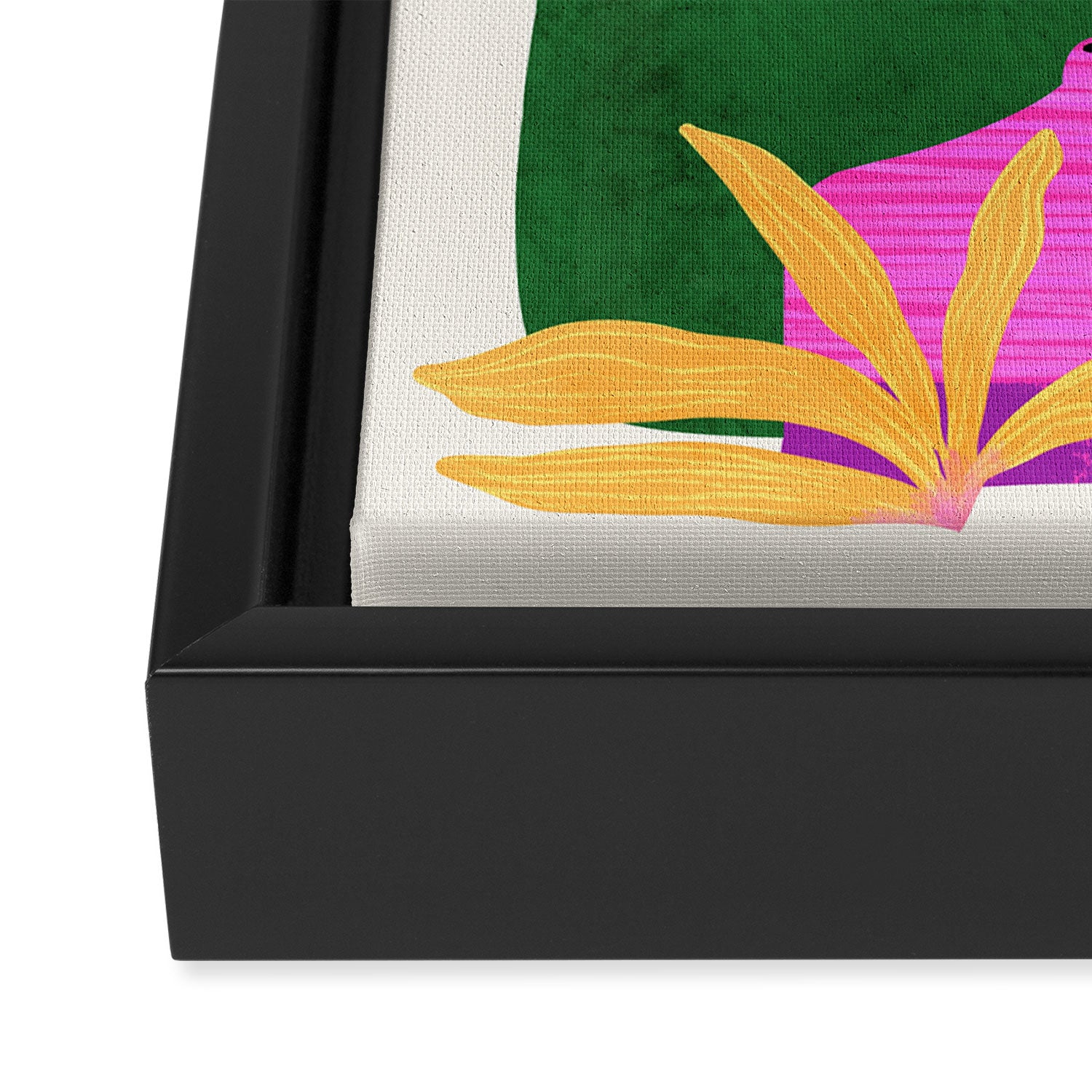 Leopard Flowers Still Life Framed Canvas Print Gallery Image 3