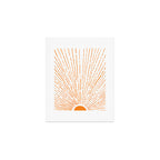 Let The Sunshine In - Orange Art Print Gallery Image 1