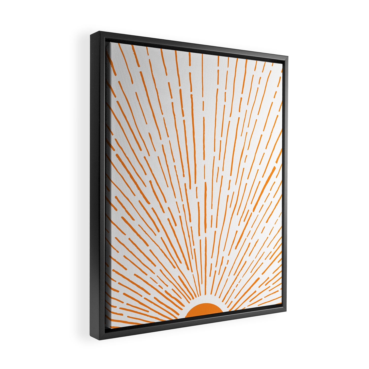 Let The Sunshine In - Orange Framed Canvas Print Gallery Image 2