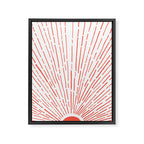 Let The Sunshine In - Red Framed Canvas Print Gallery Image 6