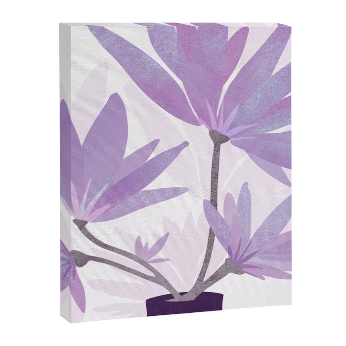 Lilac Blooms Floral Illustration Canvas Print Gallery Image 1