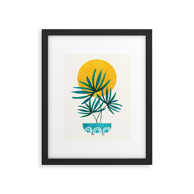 Little Palm + Sunshine Framed Art Print Gallery Image 5