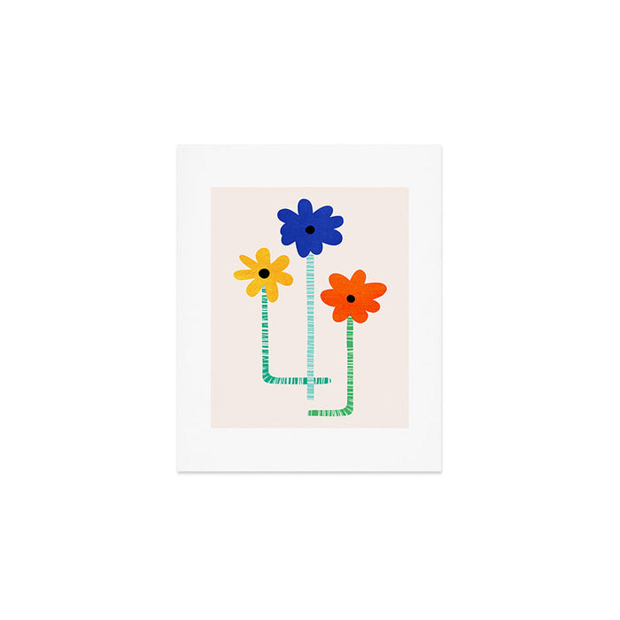 Lollipop Flowers Illustration Art Print Gallery Image 1