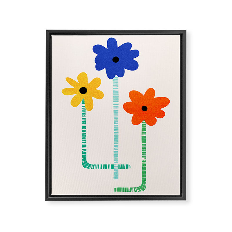Lollipop Flowers Illustration Framed Canvas Print Gallery Image 6