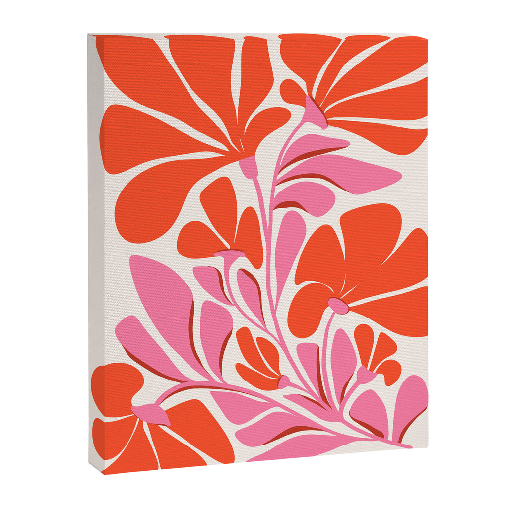 Love Is In The Air - Floral Illustration  Canvas Print Gallery Image 6