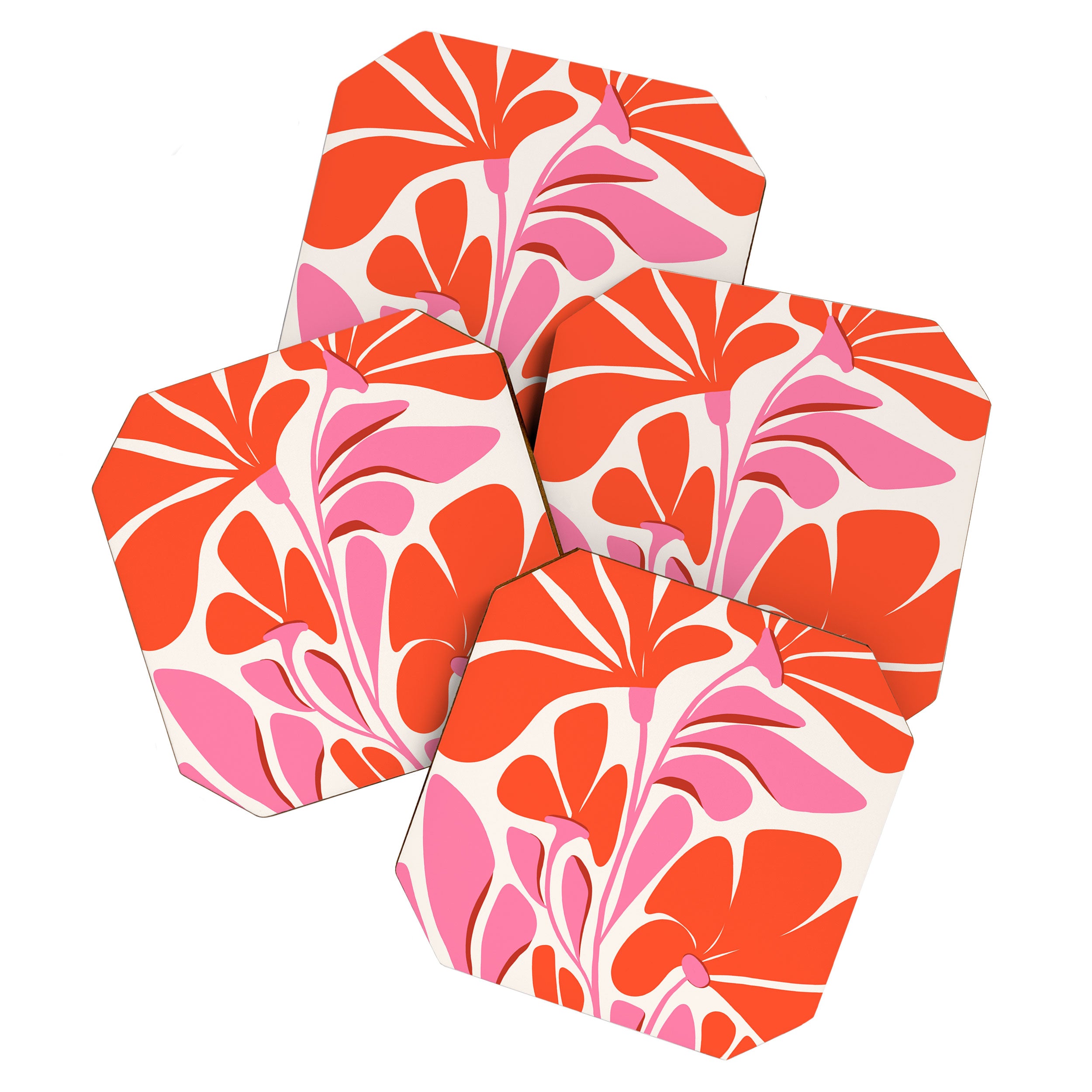 Love Is In The Air - Floral Illustration  Coaster Gallery Image 1