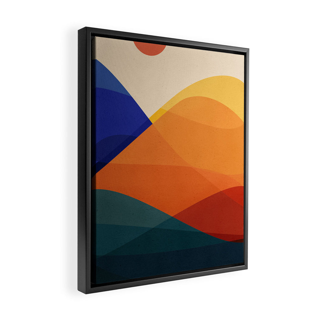 Meditative Mountains Framed Canvas Print Gallery Image 2