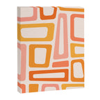 Mellow Mid Mod in Pink and Orange Canvas Print Gallery Image 8