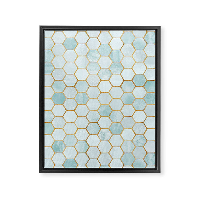 Mermaid Stone with Metallic Accent Framed Canvas Print Gallery Image 1