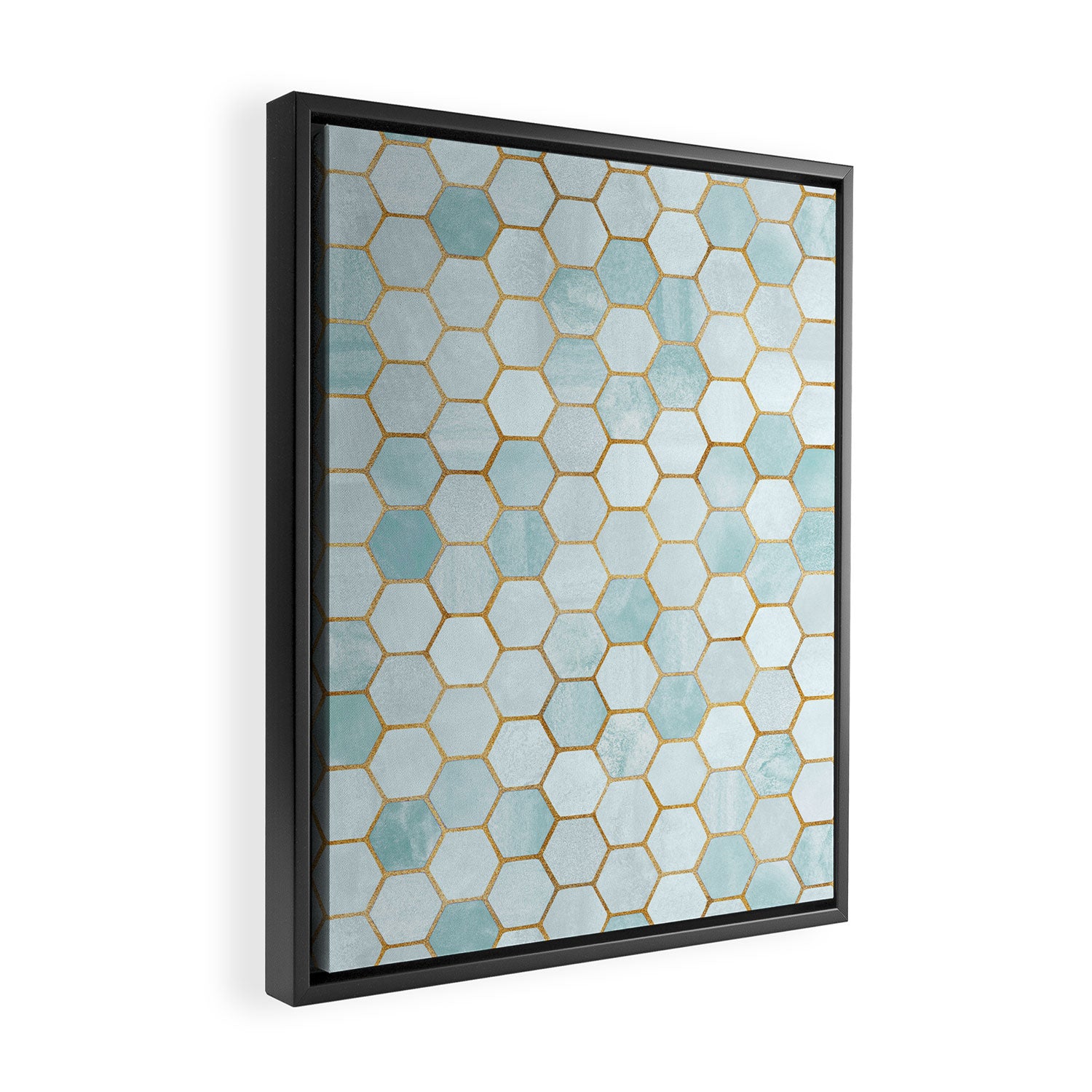 Mermaid Stone with Metallic Accent Framed Canvas Print Gallery Image 2