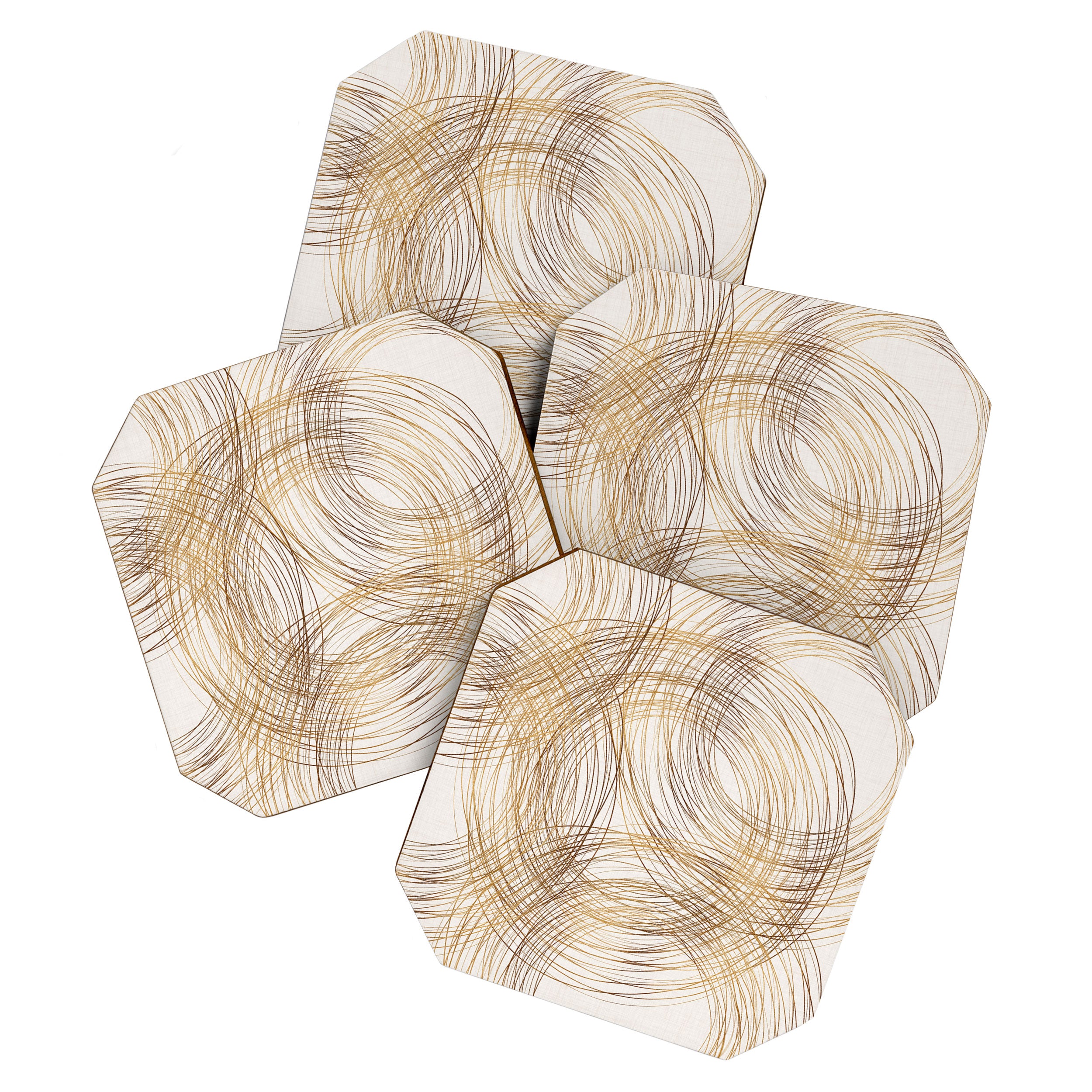 Metallic Circle Pattern Coaster Gallery Image 1