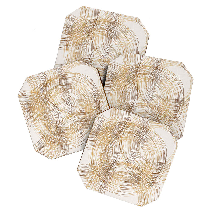 Metallic Circle Pattern Coaster Gallery Image 1