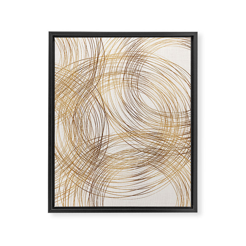 Metallic Circle Pattern Framed Canvas Print Gallery Image 8