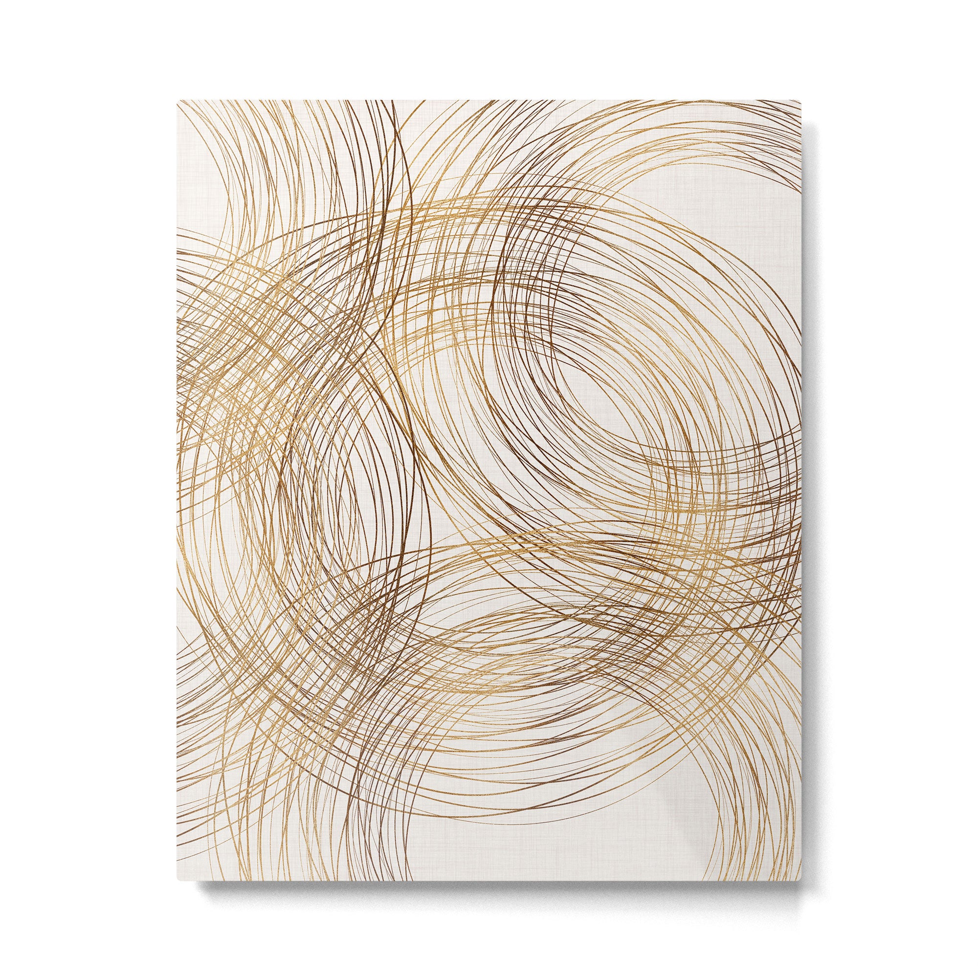 Metallic Circle Pattern Metal Print Gallery Image 6