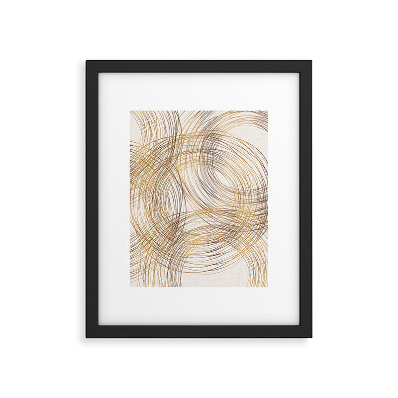 Metallic Circle Pattern Framed Art Print Gallery Image 6