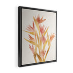 Metallic Gold Bird of Paradise Flowers Framed Canvas Print Gallery Image 2