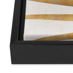 Metallic Gold Palm Leaf Framed Canvas Print Gallery Image 3