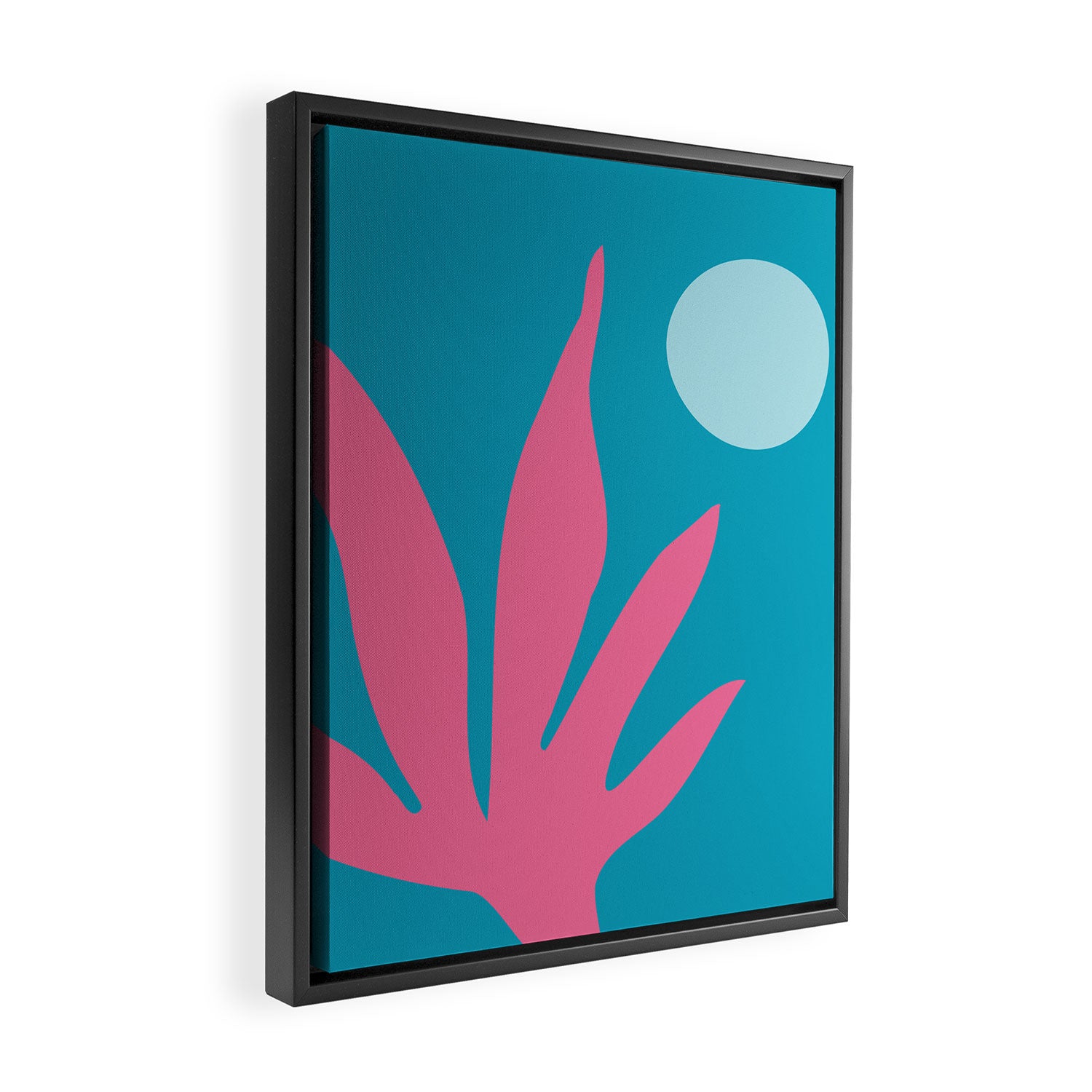 Miami No1 Summer Landscape Framed Canvas Print Gallery Image 2