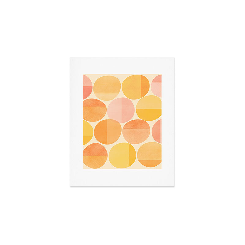 Mid Century Dots Art Print Gallery Image 1