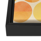 Mid Century Dots Framed Canvas Print Gallery Image 3