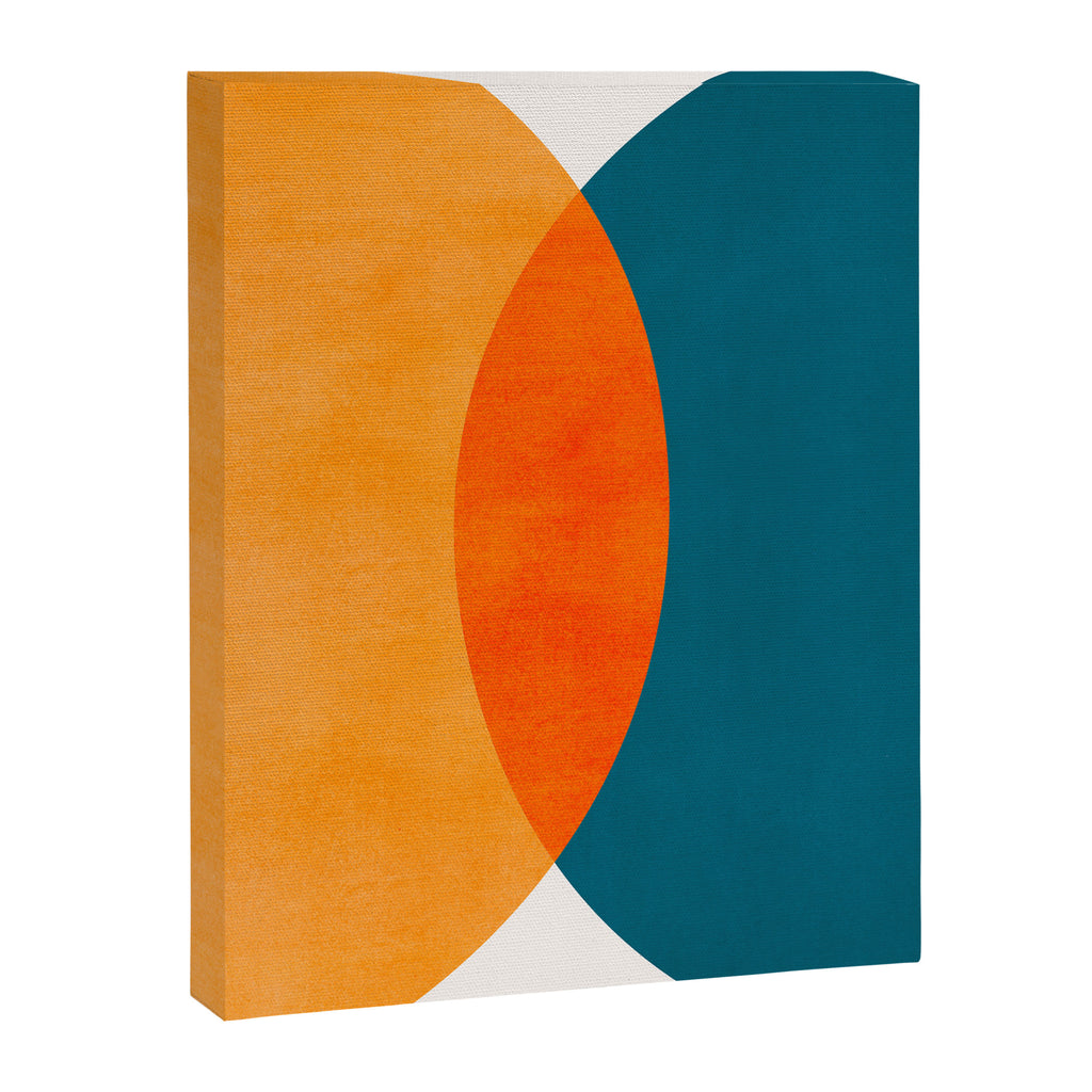 Mid Century Eclipse / Abstract Geometric Canvas Print Gallery Image 8