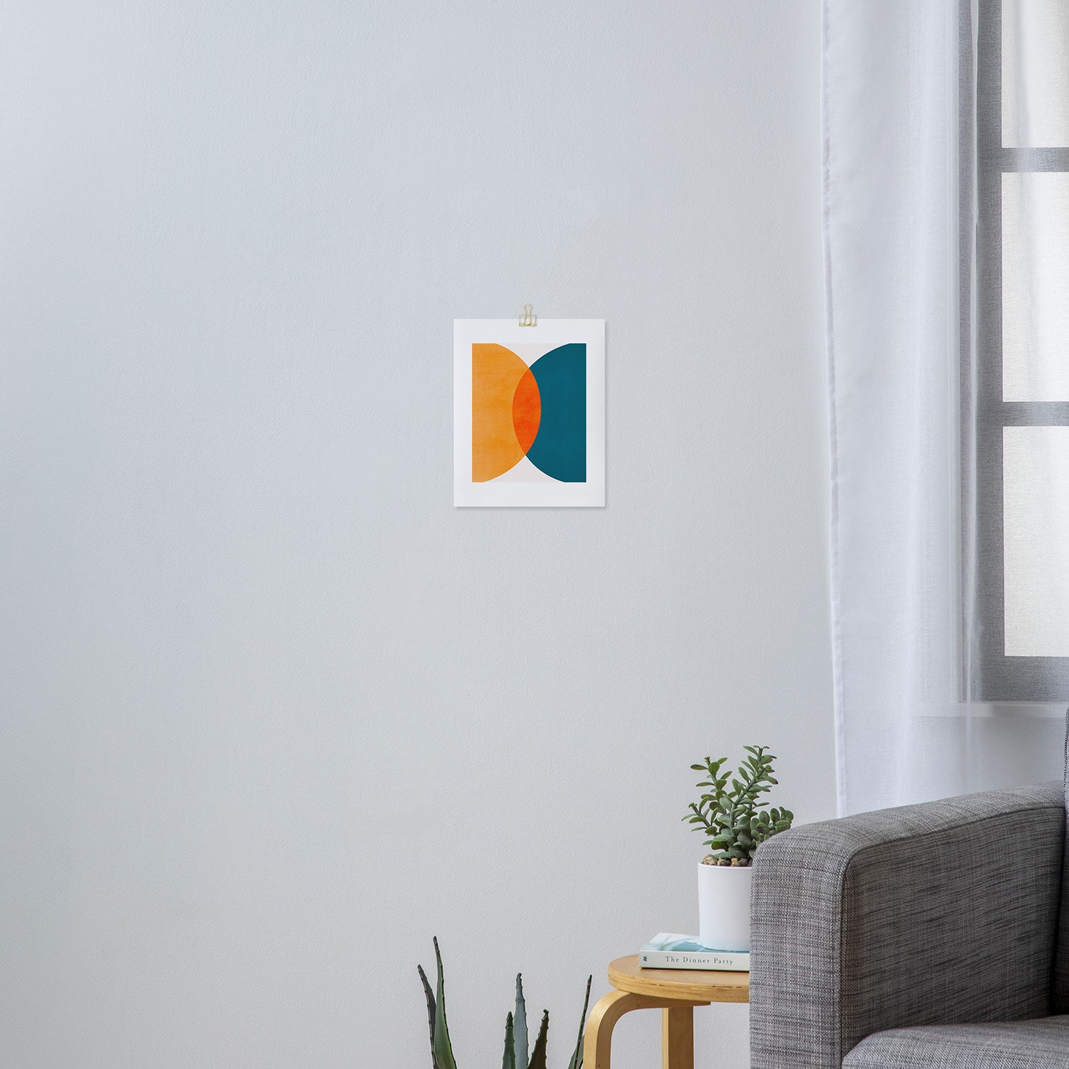 Mid Century Eclipse / Abstract Geometric Art Print Gallery Image 3