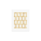 Mid Century Metallic Geometric Pattern Art Print Gallery Image 1
