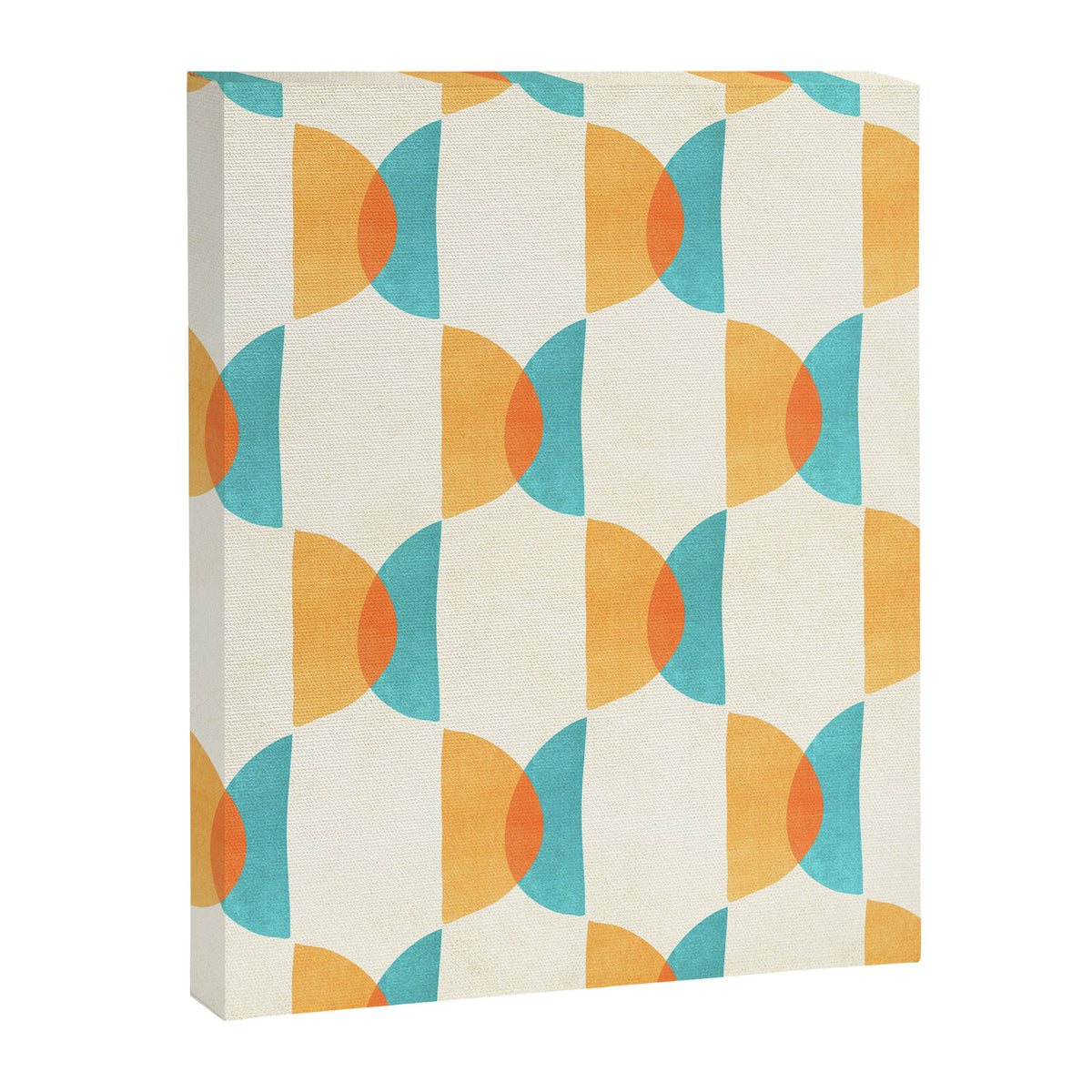 Mid Century Moons Geometric Pattern Canvas Print Gallery Image 8