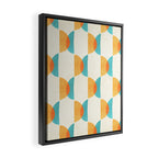 Mid Century Moons Geometric Pattern Framed Canvas Print Gallery Image 2