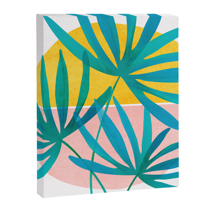 Mid Century Palms Canvas Print Gallery Image 1