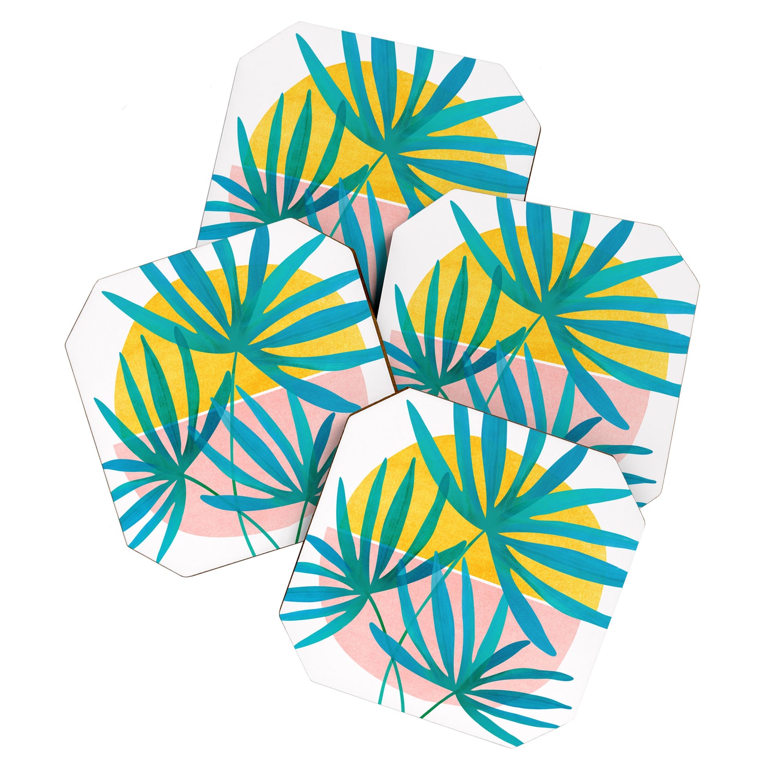 Mid Century Palms Coaster Gallery Image 1
