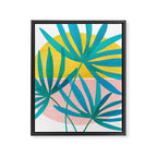 Mid Century Palms Framed Canvas Print Gallery Image 8