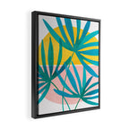 Mid Century Palms Framed Canvas Print Gallery Image 2