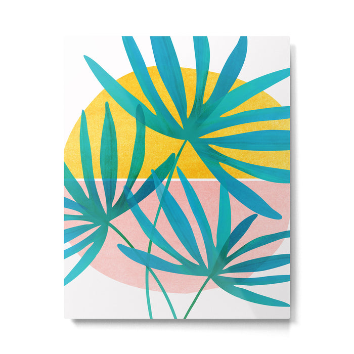 Mid Century Palms Metal Print Gallery Image 1