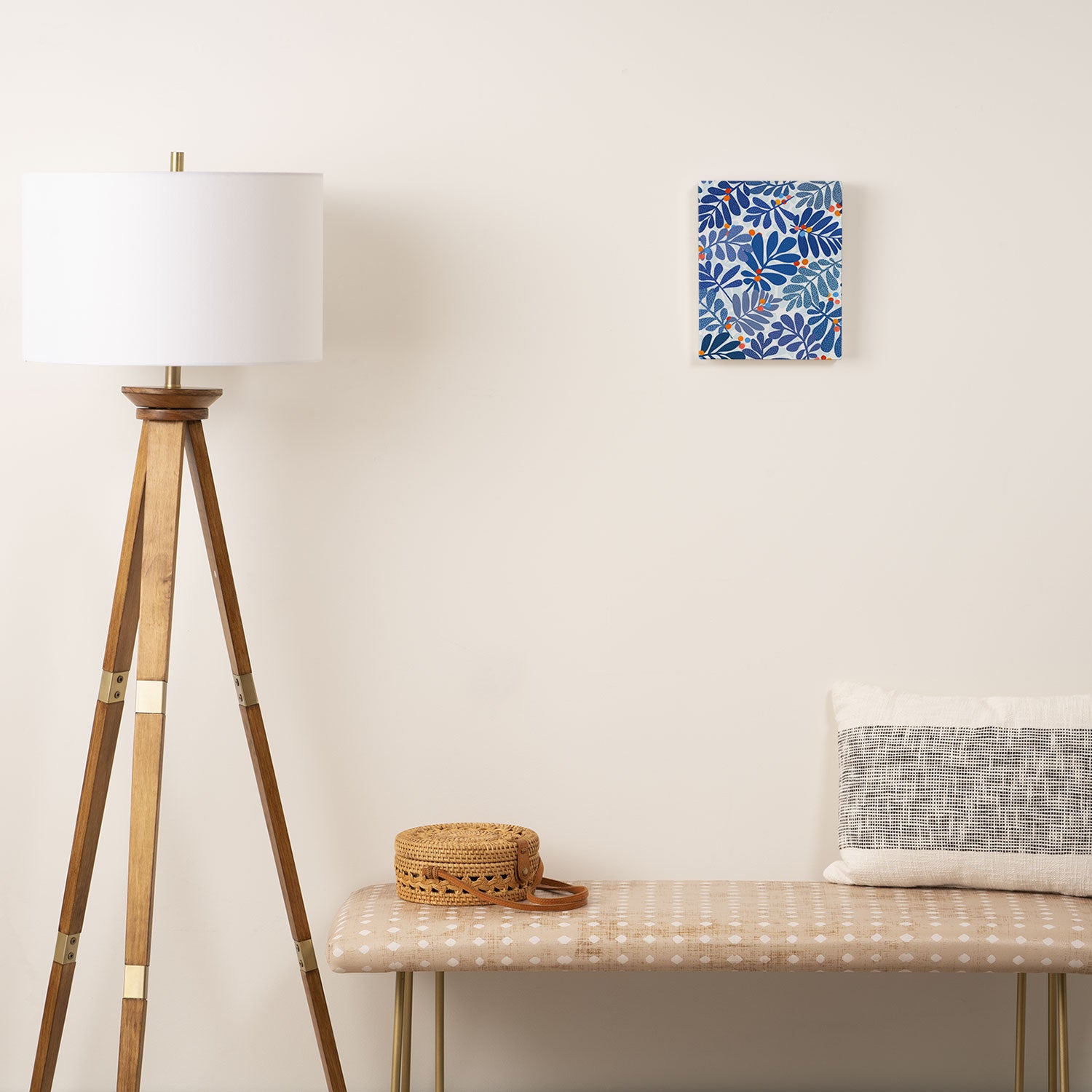 Mid Century Winter Blues Canvas Print Gallery Image 2