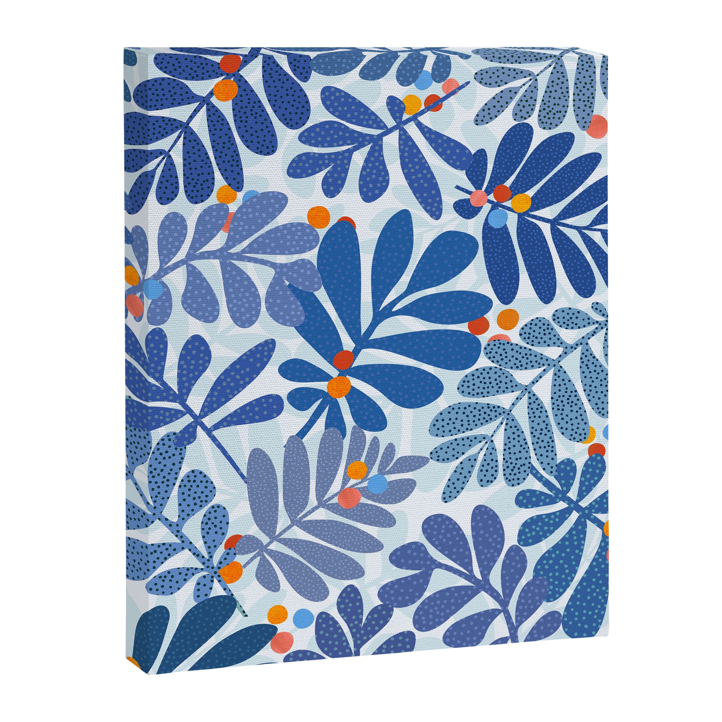 Mid Century Winter Blues Canvas Print Gallery Image 8