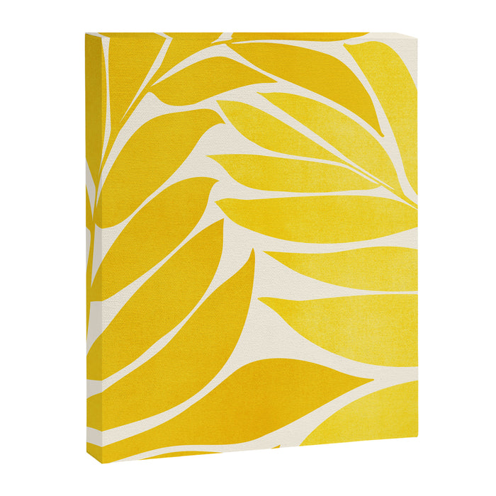 Mid Mod Vines in Yellow Canvas Print Gallery Image 1