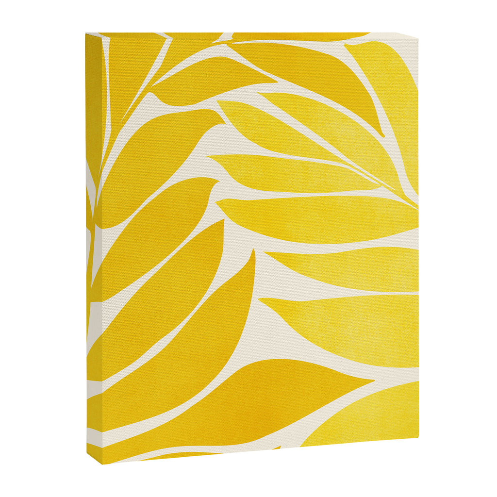 Mid Mod Vines in Yellow Canvas Print Gallery Image 8