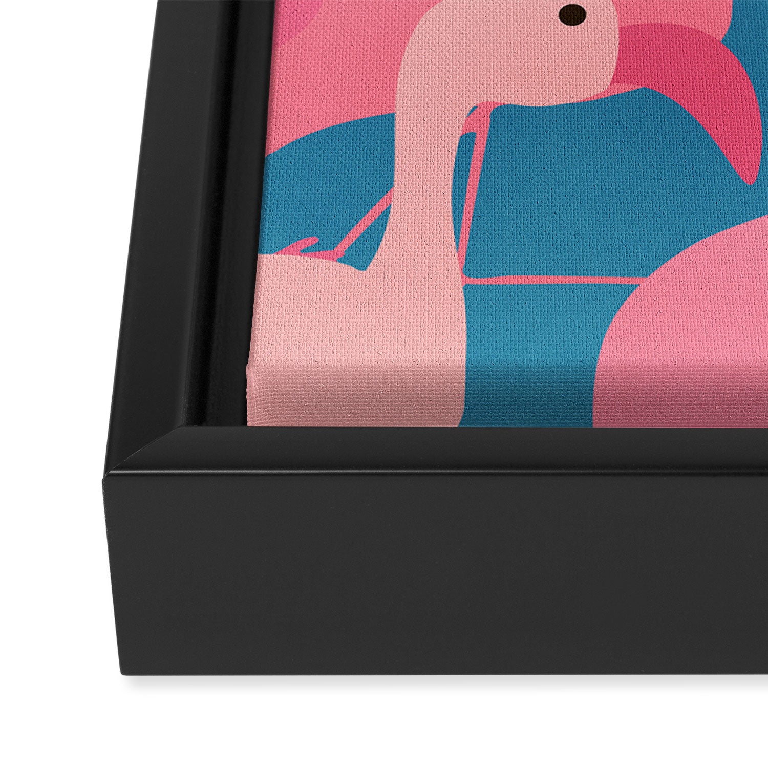 Midnight Flamingos Framed Canvas Print Gallery Image 3